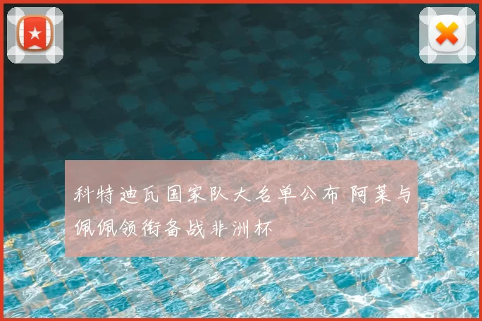 科特迪瓦国家队大名单公布 阿莱与佩佩领衔备战非洲杯